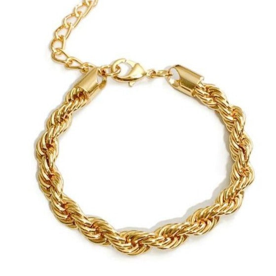 Gold Chain Rope Bracelet